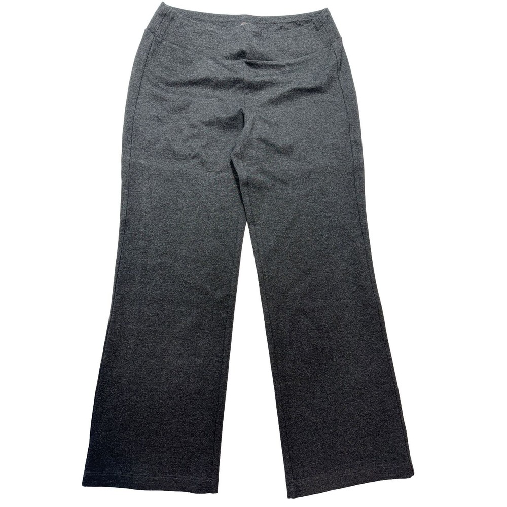 J McLaughlin Gray Stretch Straight Leg Pull On Career Pants Women Medium